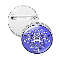 Wild Essentials Zen AF Enamel Pin Essential Oil Diffuser Gift Set - Includes Aromatherapy Stainless Steel Pin, 8 Color Refill Pads