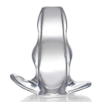 Master Series Clear View Hollow Anal Plug - Medium, (AG732-Med)
