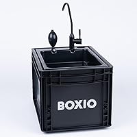 BOXIO - Wash: Portable Sink - Convenient Camping Sink Solution! Compact with Unique Design, Separate Canister, Lightweight Mobile Sink for Garden/Camping/Outdoor Events/Gatherings/Worksite/RV/Indoor