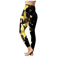 Women's Gym Leggings Yoga Pants Women Fashion Butterfly Print Yoga Pants Plus Size Casual High Waist Sport Pants