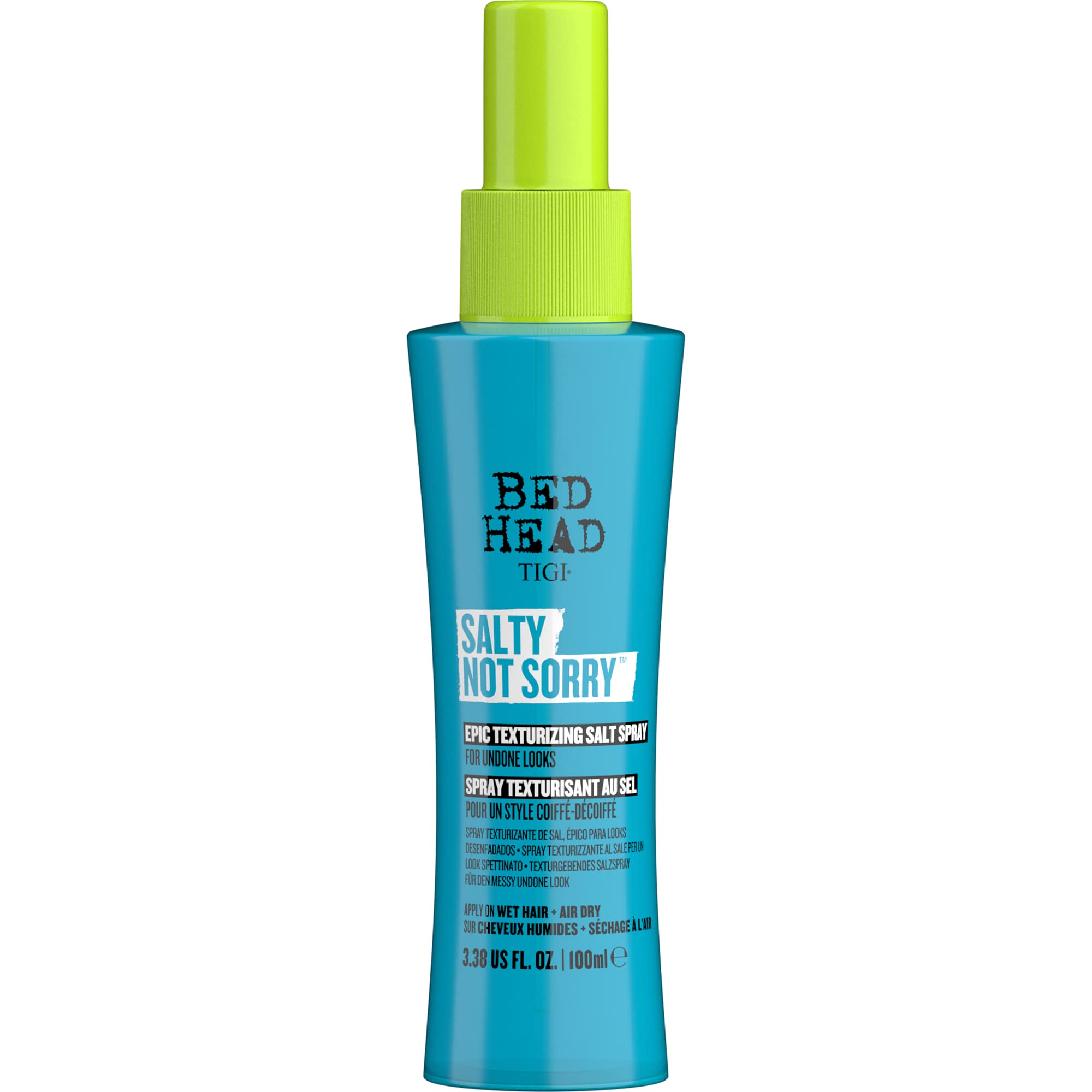 TIGI Bed Head Salty Not Sorry texturizing Salt Spray for Natural Undone Hairstyles 3.38 fl oz