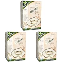 The Mate Factor Functional Herbal Blends Tea - Immune Support with Adaptogens 20/2.47 Oz (70 G) Bag(S), Green (Pack of 3)