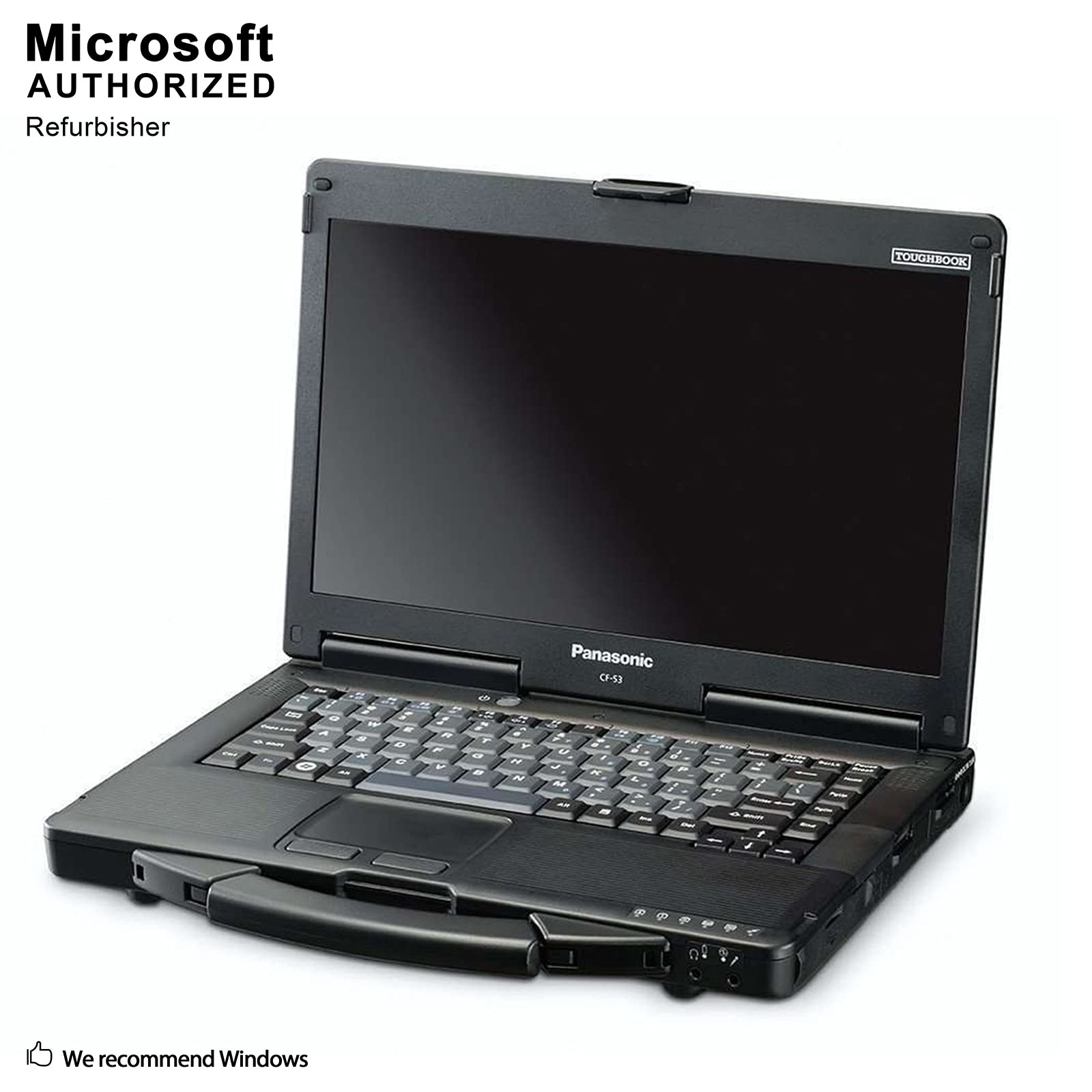 Panasonic Toughbook CF-53 Laptop PC, 14 HD Display, Intel i5-2520M 2.5GHz, 16GB RAM, 1TB SSD, Windows 10 (Renewed)