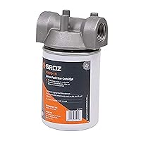 Groz 45903 10-micron Water Block Fuel Filter, Spin On Cartridge Style, 1