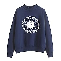Cute Sweatshirts,Womens Oversized Sweatshirts Turtleneck Pullover Long Sleeve Hoodies Tops Fall Outfits 2023 Clothes