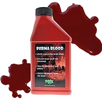 16 Oz Perma Blood - PERMANENT Fake Blood, Realistic Color and Flow! Make Gory Decor and Horrifying Props for Special Effects and Haunts!