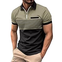 Men's Polo Shirts Lapel Short Sleeve Casual Polo T Shirts for Men Gradient Dot Print Golf Shirts Bussiness Leisure Tops