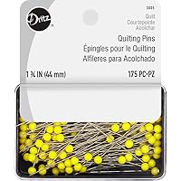 Dritz 3005 Quilting Pins, 1-3/4-Inch, Yellow (175-Count)