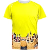 Old Glory Plumber's Crack Costume All Over Adult T-Shirt - Medium Multicoloured
