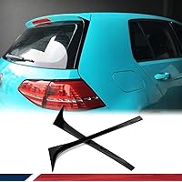 Side Roof Spoiler for Volkswagen VW Golf 7 MK7 7.5 2014-2018 Rear Wing Side Roof Spoiler Lip Window Decoration Deflectors Non for GTI R 2PCS (ABS)