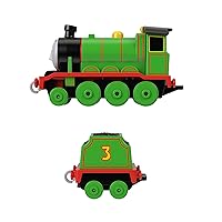 Thomas and Friends Henry Metal Locomotive Rolling Train, Includes 1 Locomotive and 1 Coal Tank, Children's Toy, Ages 3 and Above, HMC43