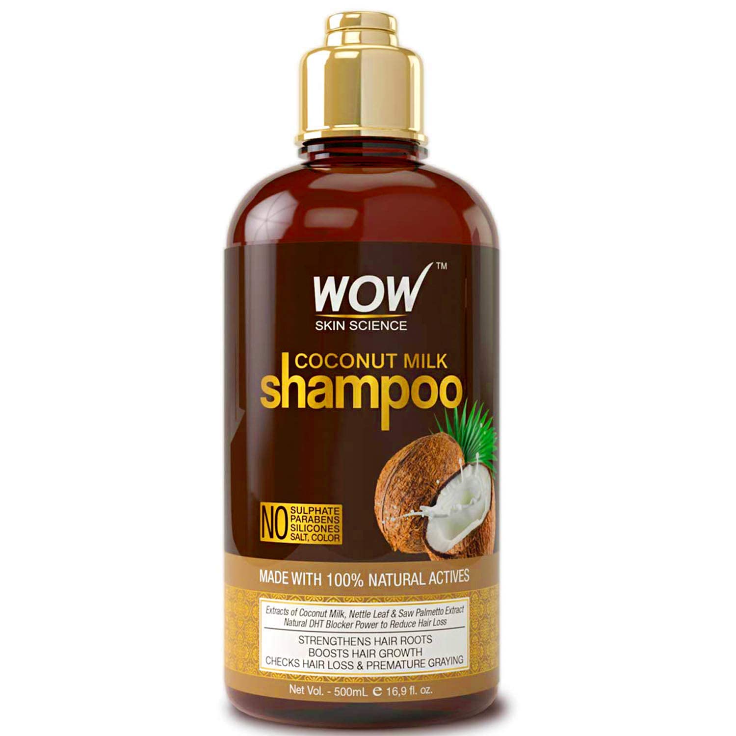 Mua WOW Skin Science Nourishing Coconut Milk Shampoo - Hair Growth Shampoo  - Coconut Oil Milk Shampoo - Curly Hair Shampoo & Wavy Hair Shampoo for Men  & Women - Hydrating Shampoo