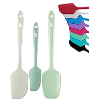 di Oro Living Silicone Spatula Set - Rubber Kitchen Spatulas for Baking, Cooking, & Mixing - 600°F Heat-Resistant & BPA Free Silicone Scraper Spatulas for Nonstick Cookware - Dishwasher Safe (Pastel)
