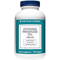 The Vitamin Shoppe Evening Primrose Oil 1,300MG, Natural Source of GLA (Gammia Linolenic Acid), Supplement for Women's Health & Hormonal Balance (240 Softgels)