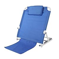 Adjustable Portable Stainless Steel Disability Backrest, Folding Bed Backrest Bed Support Beach Travel Lounge Back Support Pillow for Bed, Floor, Beach Use