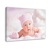 TSFTEC Cute Baby Poster For Pregnant Women Expecting Mothers Wall Poster Canvas Painting Wall Art Poster for Bedroom Living Room Decor 12x18inch(30x45cm) Frame-style
