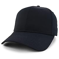 Trendy Apparel Shop High Crown Adjustable Plain Solid Baseball Cap