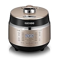CRP-EHSS0309FG | 3-Cup (Uncooked) Induction Heating Pressure Rice Cooker | 15 Menu Options, Auto-Clean, Voice Guide, Made in Korea | Gold
