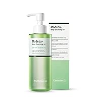 Deep Cleansing Oil with Centella Asiatica, TECA, and Salicylic Acid - Korean Skin Care Hypoallergenic Face Wash, Gentle Eye Makeup Remover & Blackhead Remover (6.76 fl oz)