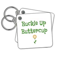 3dRose Key Chains Image of Buckle Up Buttercup (kc-312656-1)