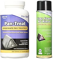 Nu-Calgon Pan-Treat Scum Remover (200 Tablets) and Evap Foam No Rinse Evaporator Coil Cleaner