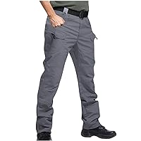 Men's Military Water Resistant Pants Relaxed Fit Tactical Combat Army Cargo Joggers Work Pants with Multi Pockets