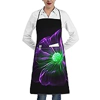 Kitchen Cooking Aprons for Women Men Pink Flamingo Waterproof Bib Apron with Pockets Adjustable Chef Apron