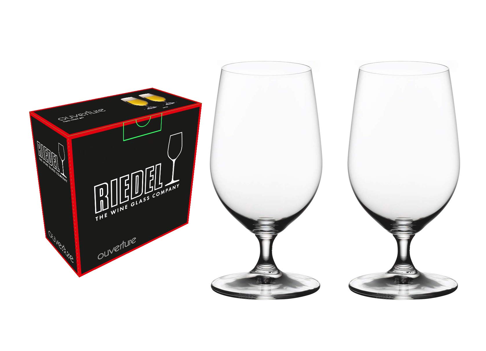 Riedel Ouverture Glasses, 2 Count (Pack of 1), Beer/Ice Water