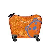 Kids Luggage Children's Travel Gear | XL Ride-On Trolley, Bear, Multicolor