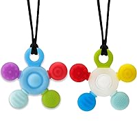 Chewy Necklaces for Sensory Kids, Seeway Silicone Chew Toys for Kids with ADHD Autism, Anxiety, Oral Motor, Reduce Adults Children Chewing Fidgeting