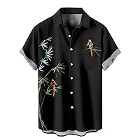 Tactical Hawaiian Shirts for Men Vintage Button Up Shirts for Men Casual Knit Top Lightweight Polo Big and Tall Polo