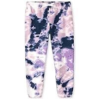 The Children's Place Girls' Tie Dye Fleece Jogger Pants