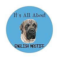 It's All About English Mastiff Vinyl Sticker Decal Puppy Doggy Stickers Pack Animal Puppy Sticker Labels Cute Stickers for Kids Water Bottle Stickers Phone 10 Pieces 2inch