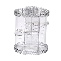 360 Degree Rotating Makeup Organizer Multi Layers Plastic Cosmetic Storage Box Shelf Brush Holder Rack Lipstick For Case Clear Makeup Brush Holders For Vanity