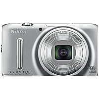 Nikon COOLPIX S9500 Wi-Fi Digital Camera with 22x Zoom and GPS (Silver)