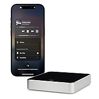 Eve Play - Audio Streaming Adapter for AirPlay, Automatic Latency Compensation, Powerful Digital-Analog Converter, Three Audio Outputs, Apple Home, Ethernet and WiFi