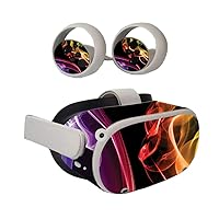 MightySkins Skin Compatible with Oculus Quest 2 - Bright Smoke | Protective, Durable, and Unique Vinyl Decal wrap Cover | Easy to Apply, Remove, and Change Styles | Made in The USA