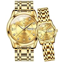 Couple Watch Valentine's Day Couple Matching Watches for Him and Her Couple Set Watch Men and Women Lovers Wedding Romantic Gifts Set of 2