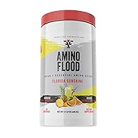 Amino Flood, BCAAs + Essential Amino Acids, Building Blocks of Muscle, Comprehensive Formula, Great Taste, Veteran Owned and Operated (30 Servings, Florida Sunshine)