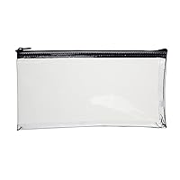 MMF Industries Zippered Cash Bag, 6 x 11 Inches, Clear (234041720R)
