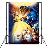 Beauty and The Beast Backdrop for Birthday Party 5x7 Vinyl Photography Background Beauty and The Beast Theme for Wedding Picture Engagement Party Backdrops Decorations