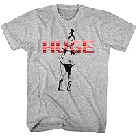 Andre The Giant Huge Gray Heather Adult T-Shirt Tee