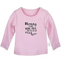 Mommy is Way More Fun Now That She Can Drink Again Funny T Shirt Infant Baby T-Shirts Newborn Tops Kids Graphic Tee Shirt
