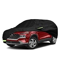 Waterproof Car Cover for 2009-2022 2023 Kia Sorento Car Cover Custom Fit 100% Waterproof Windproof Strap & Single Door Zipper Bands for Snow Rain Dust Hail Protection
