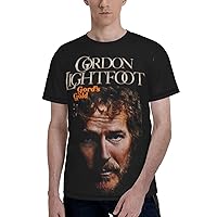 Gordon Music Lightfoot Singer Solot Shirt Mens Summer O-Neck Fashion Short Sleeve Tee