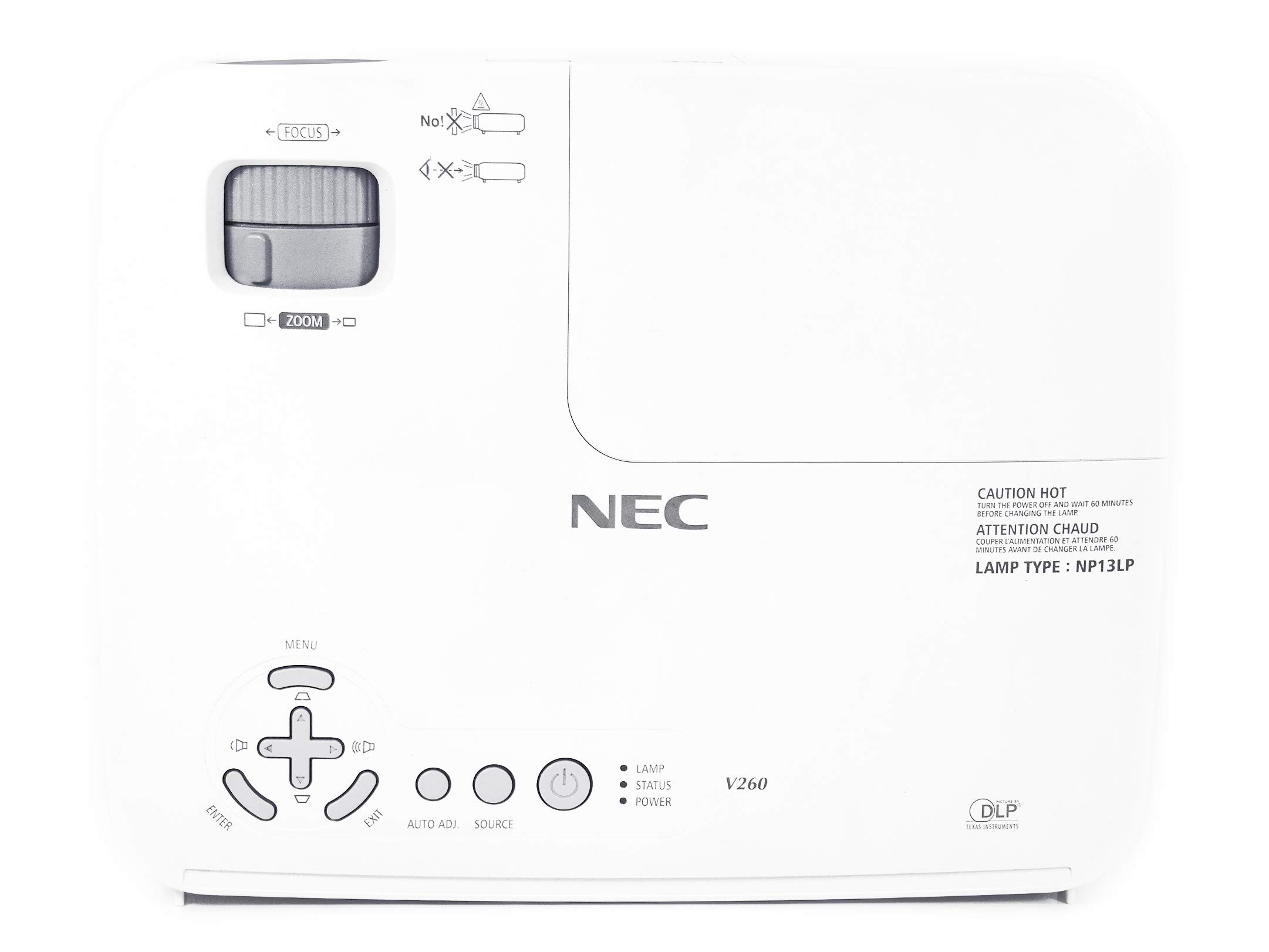 NEC 2600-lumen High-Brightness Mobile Projector (NP- V260 )