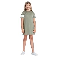 Volcom girls Truly Stoked Short Sleeve Tee Dress, Light Army, XX-Small US