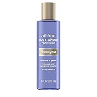 Gentle Oil-Free Eye Makeup Remover & Cleanser for Sensitive Eyes, Non-Greasy Makeup Remover, Removes Waterproof Mascara, Dermatologist & Ophthalmologist Tested, 8.0 fl. oz