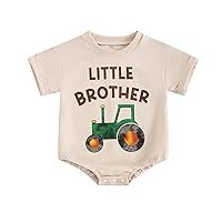 Kuriozud Big Brother Little Brother Matching Outfits Toddler Baby Boy Romper and T Shirt Shorts Set Summer Clothes