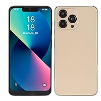 Hilitand iP13 Pro Unlocked Smartphone for 11, 6.2 FHD Unlocked Cell Phone, Face Unlock, 4GB 64GB, Dual SIM, 7000mAh, Dual Camera, T Mobile,for Support (Gold)